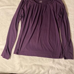Apt. 9 Women's Rich Purple Long Sleeve Top